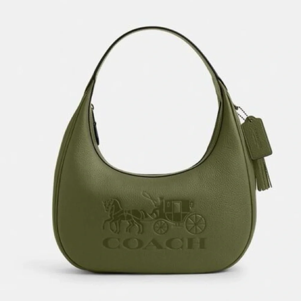 Coach Carmen Shoulder Bag
Forest Green Leather Hobo Bag NWOT - Picture 5 of 14